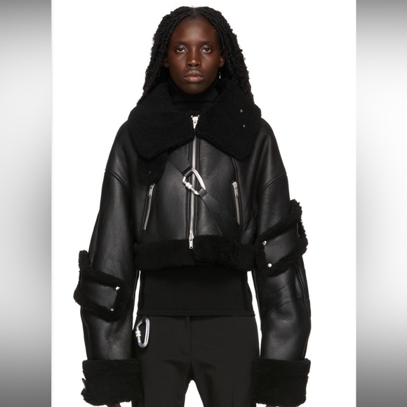 Designer Shearling Jacket - Picture 4 of 6